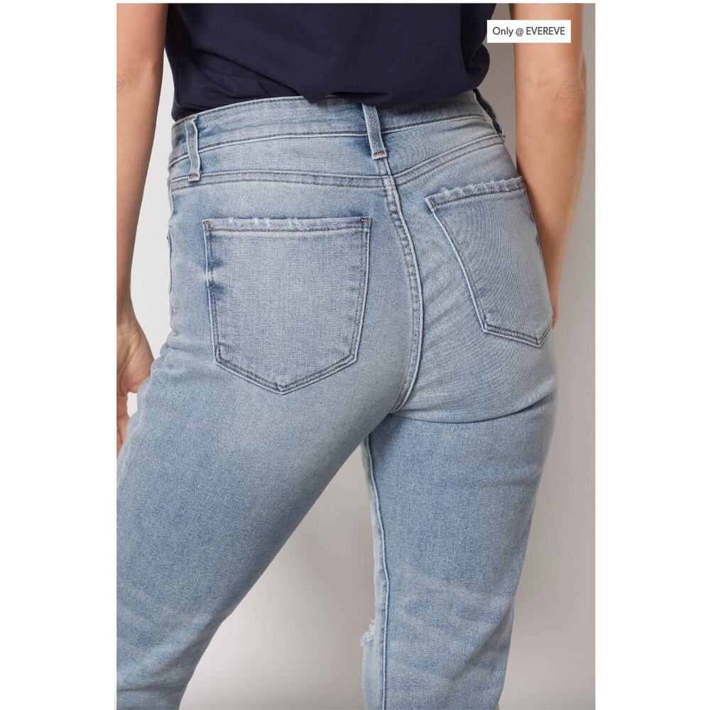 EVEREVE NWT Ever Straight Denim Light Wash Jean // 00 - Picture 4 of 12